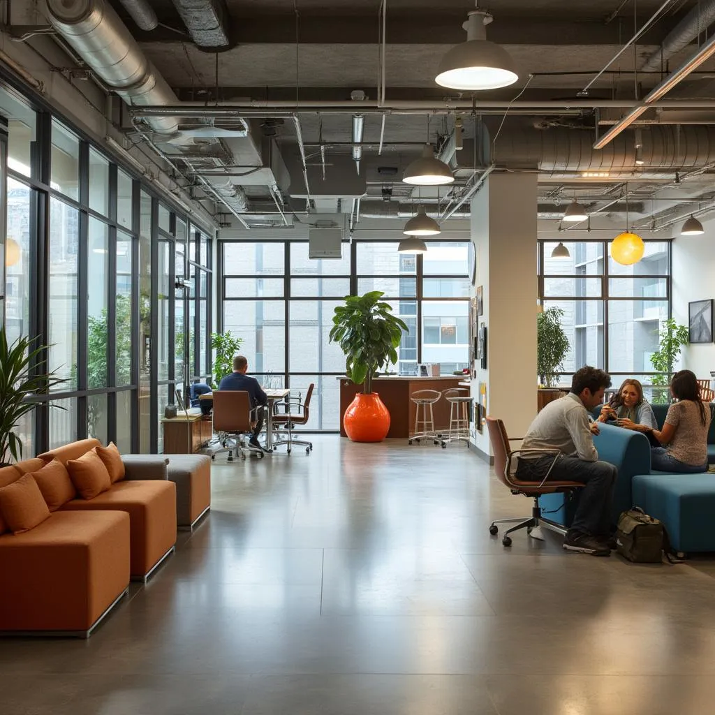 Bureau moderne et collaboratif de BizBoost